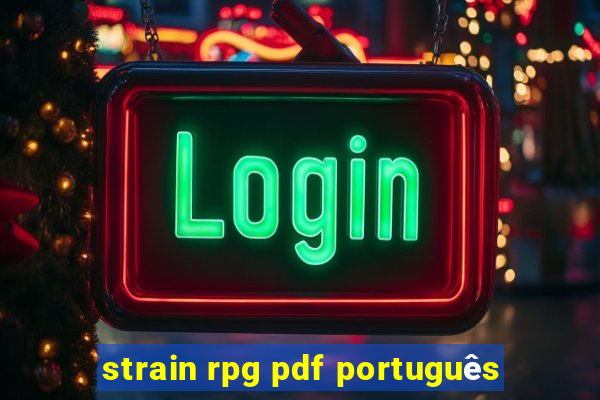 strain rpg pdf português